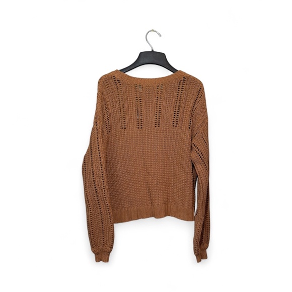 American Eagle Knit Sweater Light Brown Size M - Picture 2 of 14